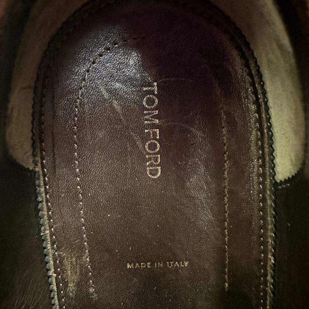 RESOLED Tom Ford Penny Loafer Burgundy Calf Made in Italy UK 9.5 US 10.5 D - Picture 10 of 12